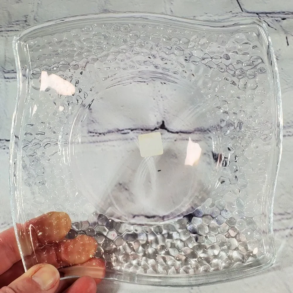 💜NIB PartyLite Clear Clarity Pillar Tray Set - Picture 6 of 10